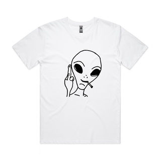 Smoking Alien Tshirt